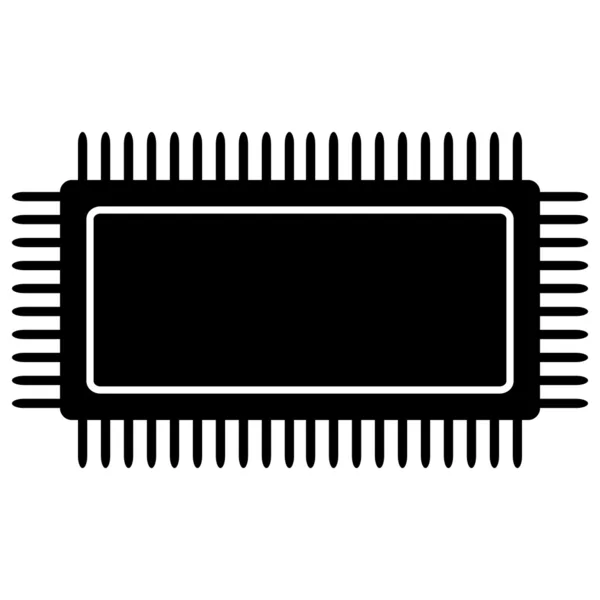 Ícone de microchip . — Vetor de Stock