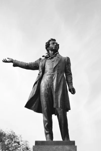 Pomnik Aleksandra Puszkina. — Zdjęcie stockowe