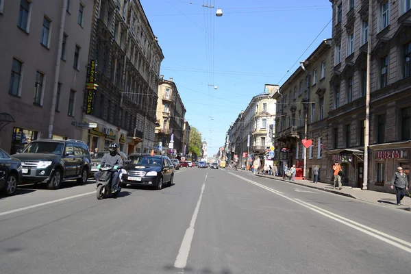 Strada din centrul istoric al Sankt Petersburgului . — Fotografie, imagine de stoc