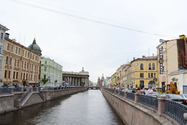 Widok na kanał Gribojedowa. — Zdjęcie stockowe