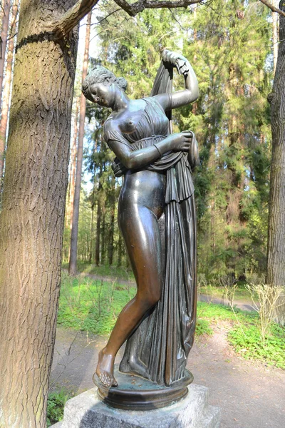 パヴロフスク公園で女性の像. — ストック写真