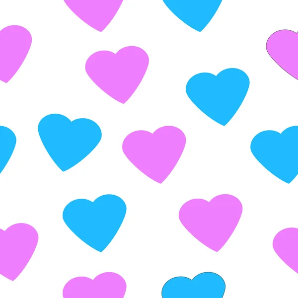 Love heart seamless pattern. — Stock Vector