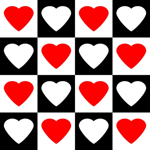 Love heart seamless pattern. — Stock Vector