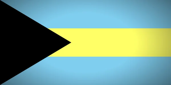 Bahamas flagga. — Stock vektor