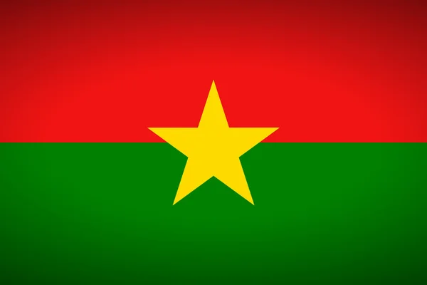 Burkina Fasos flagga — Stock vektor