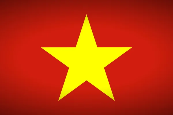 Bandeira do Vietname — Vetor de Stock