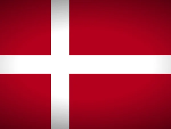 Drapeau du Danemark . — Image vectorielle