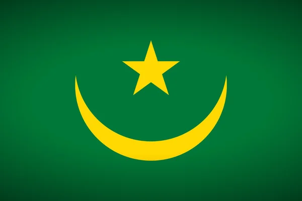 Bandera de mauritania — Vector de stock