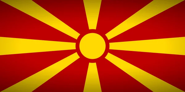 Bandera de Macedonia — Archivo Imágenes Vectoriales