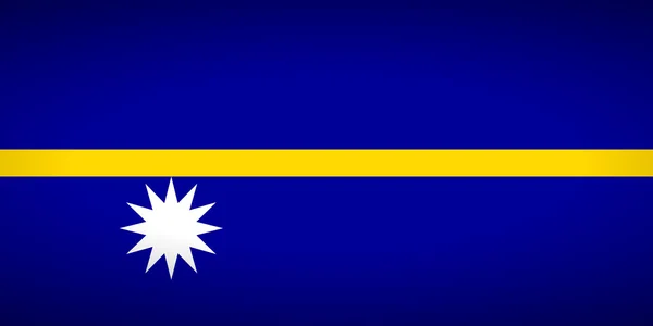 Flag of Nauru — Stock Vector