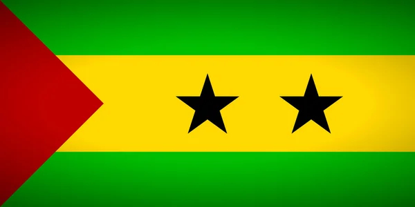 Bandera de Santo Tomé y Príncipe — Vector de stock