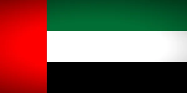 Bandera de Emiratos Árabes Unidos — Vector de stock