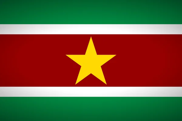 Surinam Cumhuriyeti bayrağı. — Stok Vektör