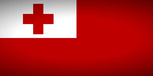 Tonga zászlaja. — Stock Vector