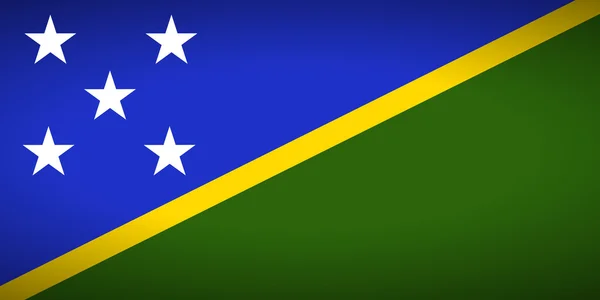 Vlag van de Salomonseilanden. — Stockvector