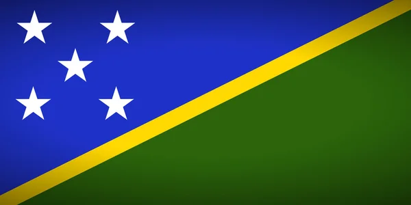 Bandiera di Solomon Islands. — Vettoriale Stock