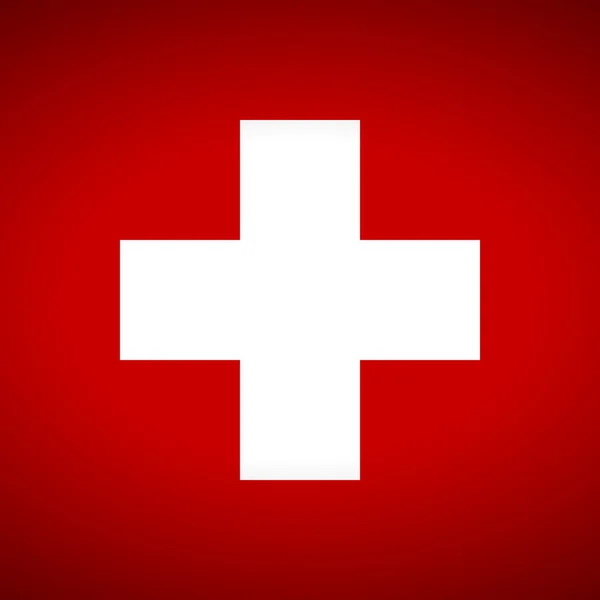 Schweiz flagga. — Stock vektor