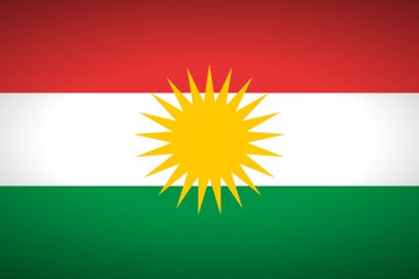 Kürdistan bayrağı.