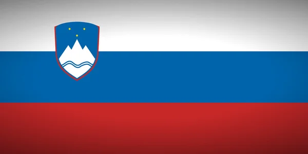 スロベニアの旗. — ストックベクタ
