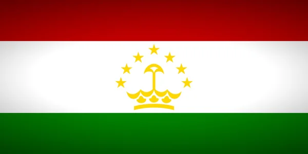 Vlajka Tádžikistánu. — Stockový vektor