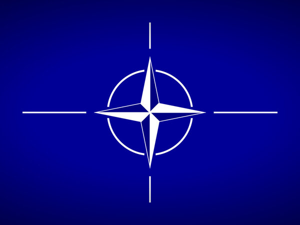 NATO flag.