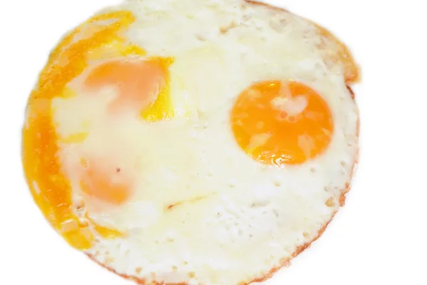 Huevos revueltos en blanco . — Foto de Stock