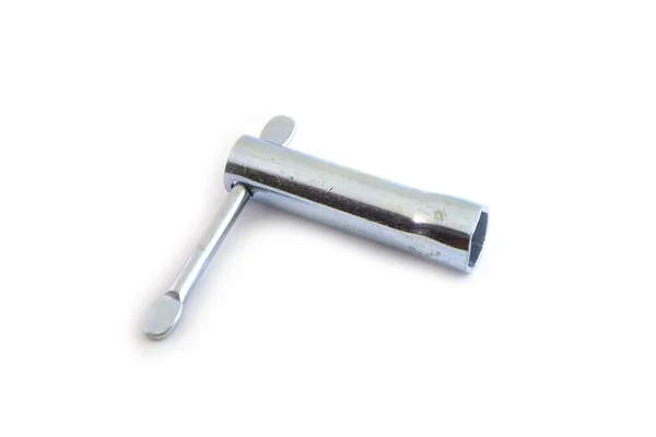 Hexahedron spanner on a white. — Stock Photo, Image