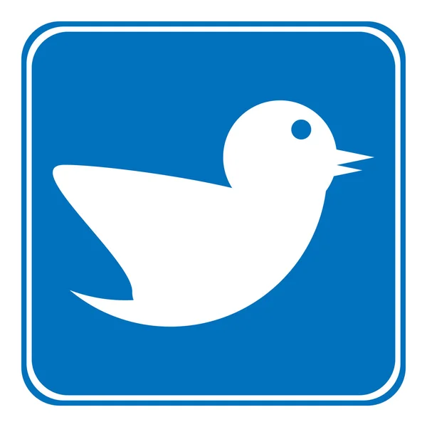 Bouton oiseau . — Image vectorielle