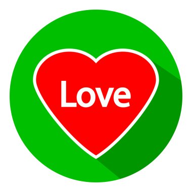 sevgi işareti düğmesi.