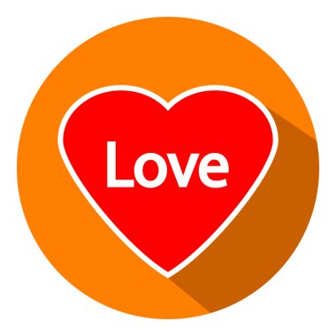 sevgi işareti düğmesi.