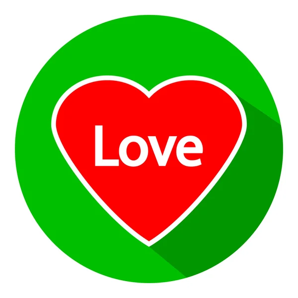 Love sign button. — Stock Vector