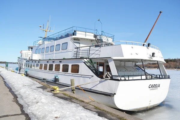 Porto de Lappeenranta no inverno . — Fotografia de Stock