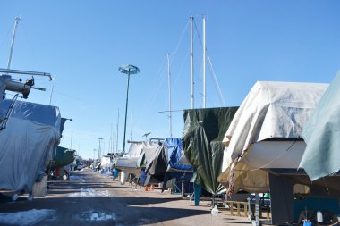 Kış Harbor'da Lappeenranta.
