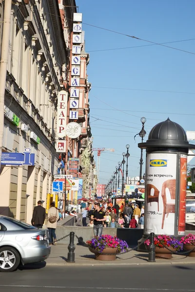 Ulica Newski Prospekt. — Zdjęcie stockowe