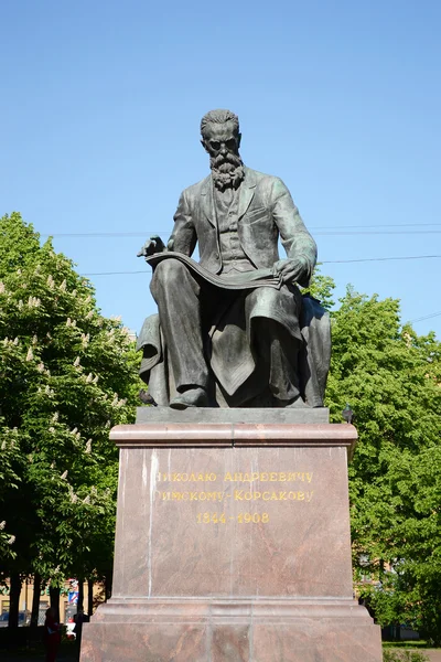 Standbeeld van de componist Rimski-Korsakov. — Stockfoto