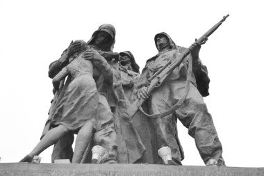 Leningrad kahramanca savunucuları için anıt parçası.