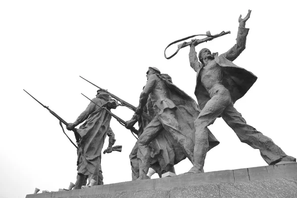 Fragmento de monumento a los heroicos defensores de Leningrado . — Foto de Stock