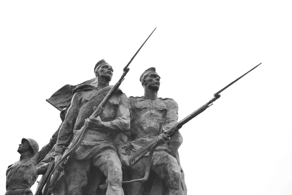 Fragment de Monument aux Héroïques Défenseurs de Leningrad . — Photo