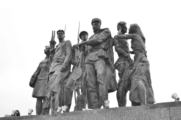 Leningrad kahramanca savunucuları için anıt parçası. — Stok fotoğraf