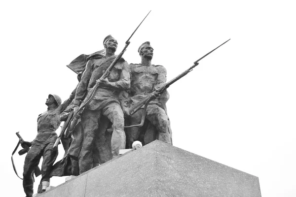 Фрагмент памятника героическим защитникам Ленинграда . — стоковое фото