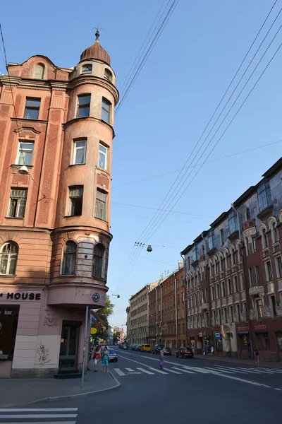 Street in Petrogradskaya side, St.Petersburg. — Stock Photo, Image