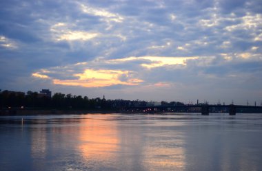 St.Petersburg Neva Nehri'nin görünümü.