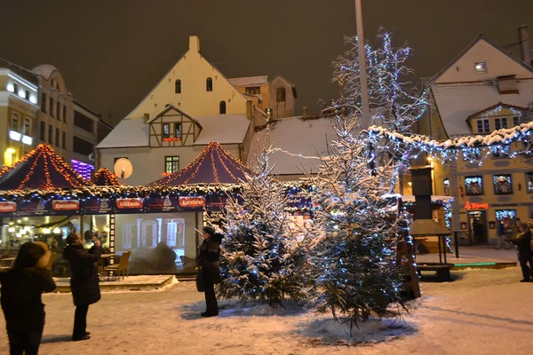 Christmas Fair in Riga. — Stock Photo, Image