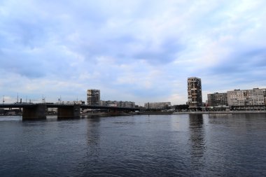 St.Petersburg Neva Nehri'nin görünümü.