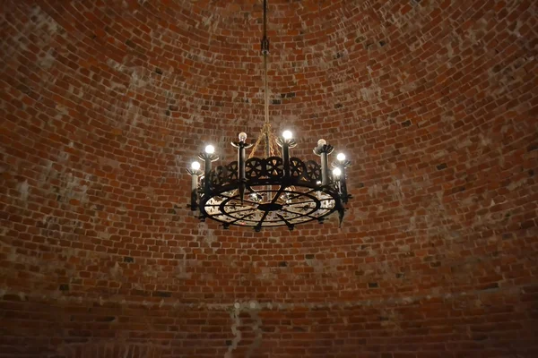 Wnętrze starego zamku w Sigulda. — Zdjęcie stockowe