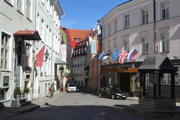 Strasse im zentrum von tallinn. — Stockfoto