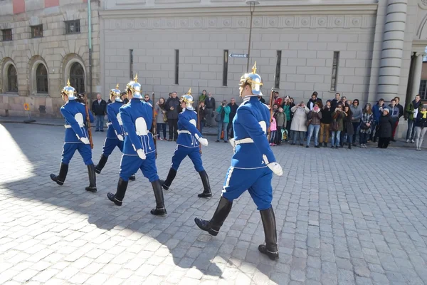 Grand groupe de coureurs à Stockholm . — Photo