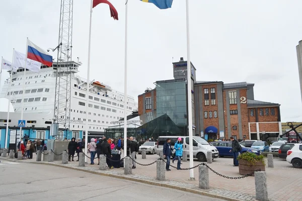 Färjeterminalen i Stockholm. — Stockfoto