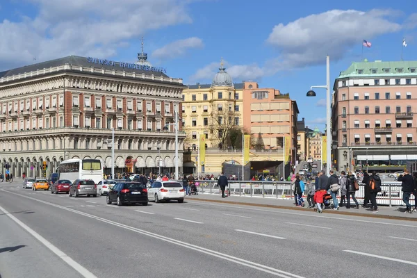 Blick auf den zentralen Teil Stockholms. — Stockfoto