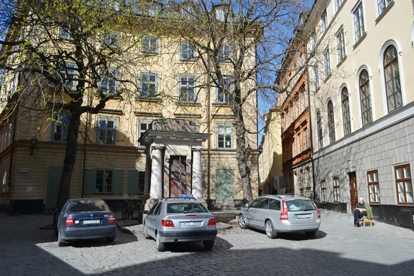Ulice v městském části Stockholmu. — Stock fotografie